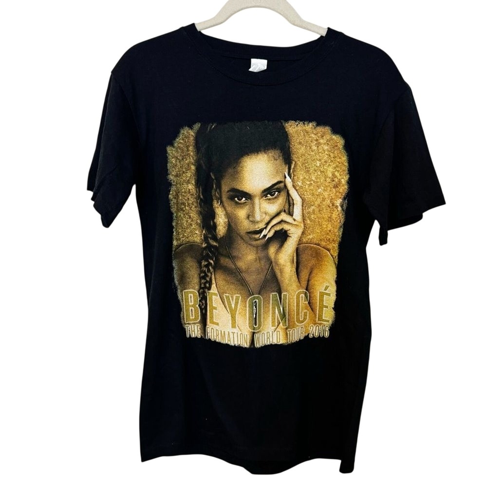 Beyonce The Formation World Tour 2016 Graphic T-Shirt Black Small Keya Cotton